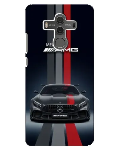 Чехол для Huawei Mate 10 с картинкой «Mercedes — белый карбон»