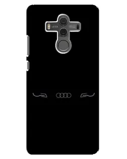 Чехол для Huawei Mate 10 с картинкой «Audi — световой подпись»