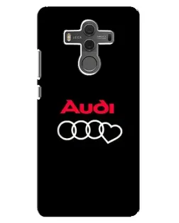 Чехол для Huawei Mate 10 с картинкой «Логотип Audi Heart»