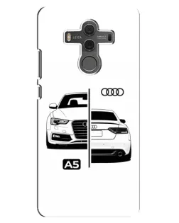 Чехол для Huawei Mate 10 с картинкой «Audi — контрастный дизайн»