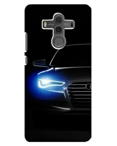Чехол для Huawei Mate 10 с картинкой «Неоновый взгляд Audi»