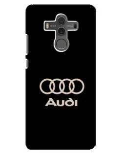 Чехол для Huawei Mate 10 с картинкой «Audi — золотой логотип»