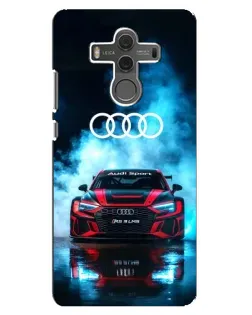 Чехол для Huawei Mate 10 с картинкой «Audi Sport — неон»