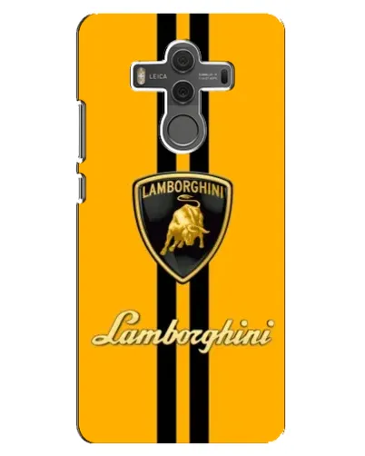 Чехол для Huawei Mate 10 с картинкой «Lamborghini Stripe желтый»
