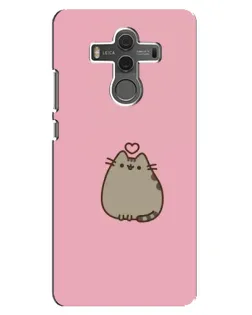 Чохол для Huawei Mate 10 з картинкою «Pusheen серце»