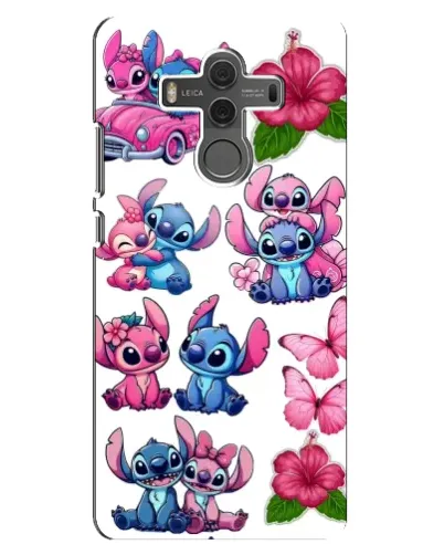 Чехол для Huawei Mate 10 с картинкой «Стикеры Stitch и Angel»
