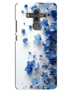 Чехол для Huawei Mate 10 с картинкой «Голубой цветочный каскад» Чехол для Huawei Mate 10 с картинкой «Голубой цветочный каскад»