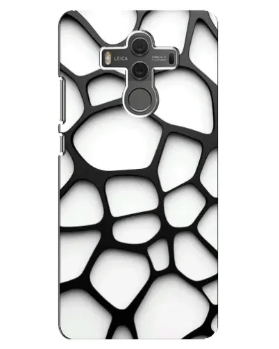 Чехол для Huawei Mate 10 с картинкой «Белая объемная сетка»