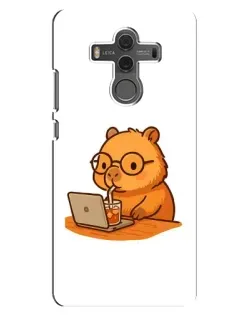Чехол для Huawei Mate 10 с картинкой «Капибара с ноутбуком»