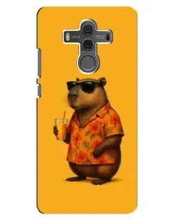 Чехол для Huawei Mate 10 с картинкой «Капибара на отдыхе»