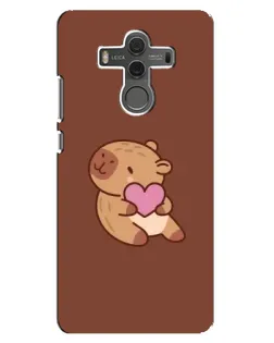 Чехол для Huawei Mate 10 с картинкой «Капибара с сердцем»