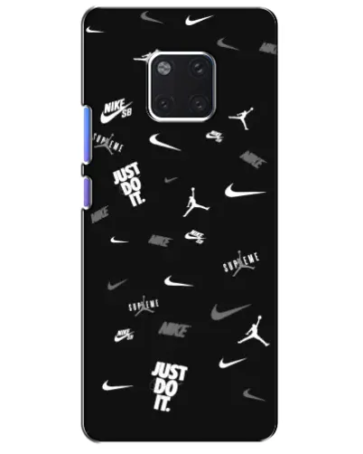 Чехол для Huawei Mate 20 Pro (LYA-L09, LYA-L29) с картинкой «Nike Black Pattern» Чехол для Huawei Mate 20 Pro (LYA-L09, LYA-L29) с картинкой «Nike Black Pattern»