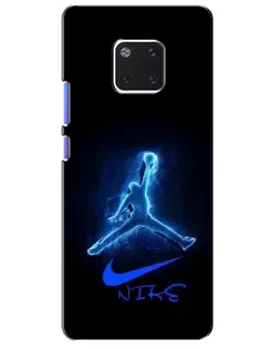 Чехол для Huawei Mate 20 Pro (LYA-L09, LYA-L29) с картинкой «Jordan Neon Blue»