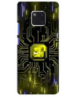 Чехол для Huawei Mate 20 Pro (LYA-L09, LYA-L29) с картинкой «Nike — золотая искра» Чехол для Huawei Mate 20 Pro (LYA-L09, LYA-L29) с картинкой «Nike — золотая искра»
