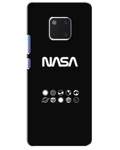 Чехол для Huawei Mate 20 Pro (LYA-L09, LYA-L29) с картинкой «NASA — технический принт»