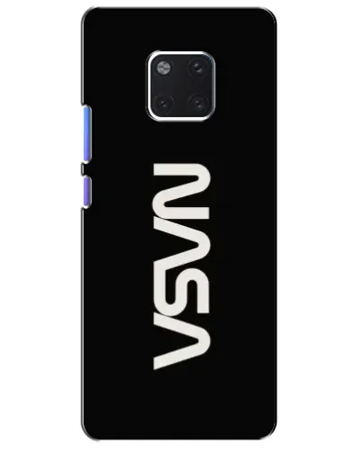 Чехол для Huawei Mate 20 Pro (LYA-L09, LYA-L29) с картинкой «NASA — вертикальный логотип»