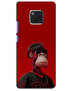Чехол для Huawei Mate 20 Pro (LYA-L09, LYA-L29) с картинкой «Bored Ape в красном»