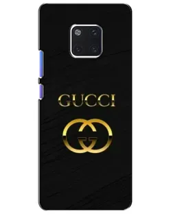 Чохол для Huawei Mate 20 Pro (LYA-L09, LYA-L29) з картинкою «Золотий логотип Gucci»