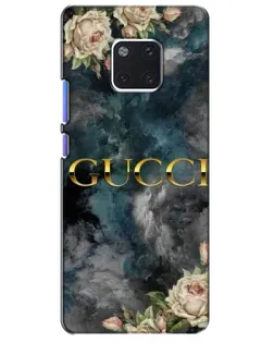 Чохол для Huawei Mate 20 Pro (LYA-L09, LYA-L29) з картинкою «Абстрактні квіти Gucci»