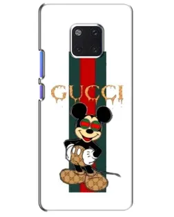 Чохол для Huawei Mate 20 Pro (LYA-L09, LYA-L29) з картинкою «Міккі Маус Gucci — смуги»