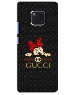 Чохол для Huawei Mate 20 Pro (LYA-L09, LYA-L29) з картинкою «Мінні Маус Gucci — чорний»