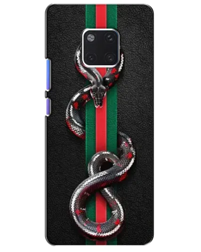 Чехол для Huawei Mate 20 Pro (LYA-L09, LYA-L29) с картинкой «Gucci — змея на полосе» Чехол для Huawei Mate 20 Pro (LYA-L09, LYA-L29) с картинкой «Gucci — змея на полосе»