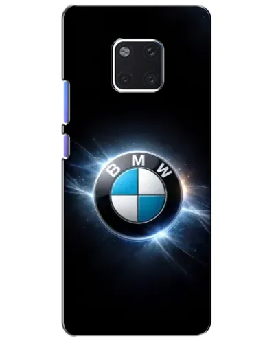 Чехол для Huawei Mate 20 Pro (LYA-L09, LYA-L29) с картинкой «BMW — неоновое сияние»