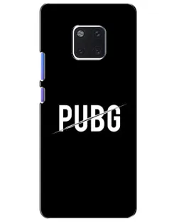 Чохол для Huawei Mate 20 Pro (LYA-L09, LYA-L29) з картинкою «PUBG — білий логотип»