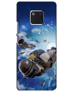 Чохол для Huawei Mate 20 Pro (LYA-L09, LYA-L29) з картинкою «Десант PUBG — стрибок»