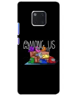 Чехол для Huawei Mate 20 Pro (LYA-L09, LYA-L29) с картинкой «Логотип Among Us»