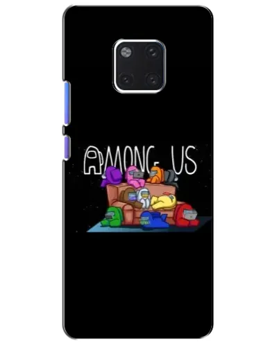 Чехол для Huawei Mate 20 Pro (LYA-L09, LYA-L29) с картинкой «Логотип Among Us»