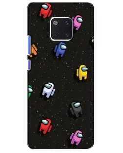 Чехол для Huawei Mate 20 Pro (LYA-L09, LYA-L29) с картинкой «Космический паттерн Among Us»