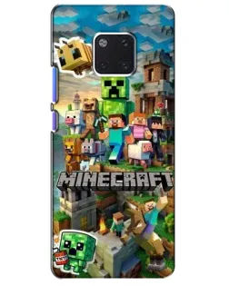 Чехол для Huawei Mate 20 Pro (LYA-L09, LYA-L29) с картинкой «Замок Minecraft»