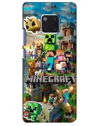 Чехол для Huawei Mate 20 Pro (LYA-L09, LYA-L29) с картинкой «Замок Minecraft»