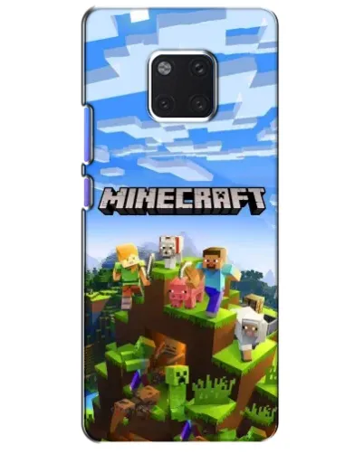 Чехол для Huawei Mate 20 Pro (LYA-L09, LYA-L29) с картинкой «Minecraft классический мир»