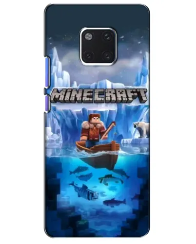 Чехол для Huawei Mate 20 Pro (LYA-L09, LYA-L29) с картинкой «Minecraft ледяной мир»