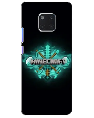 Чехол для Huawei Mate 20 Pro (LYA-L09, LYA-L29) с картинкой «Minecraft Diamond лого»