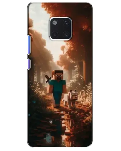 Чехол для Huawei Mate 20 Pro (LYA-L09, LYA-L29) с картинкой «Стив в лесу»