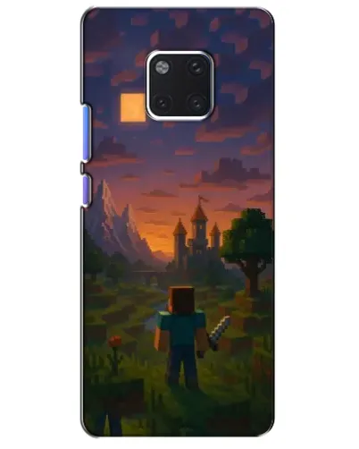 Чехол для Huawei Mate 20 Pro (LYA-L09, LYA-L29) с картинкой «Стив у башни»