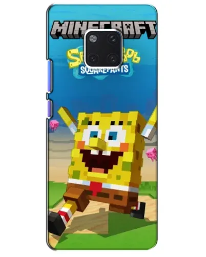 Чехол для Huawei Mate 20 Pro (LYA-L09, LYA-L29) с картинкой «Губка Боб Minecraft» Чехол для Huawei Mate 20 Pro (LYA-L09, LYA-L29) с картинкой «Губка Боб Minecraft»