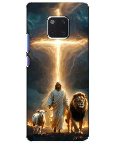 Чехол для Huawei Mate 20 Pro (LYA-L09, LYA-L29) с картинкой «Лев Иуды и Свет» Чехол для Huawei Mate 20 Pro (LYA-L09, LYA-L29) с картинкой «Лев Иуды и Свет»