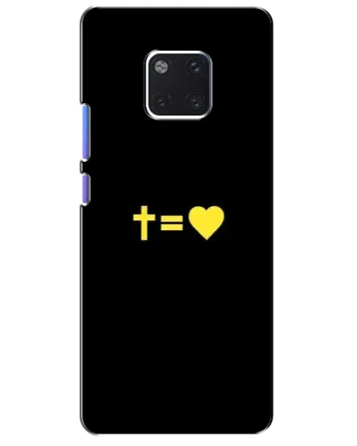 Чехол для Huawei Mate 20 Pro (LYA-L09, LYA-L29) с картинкой «Сердце и Крест» Чехол для Huawei Mate 20 Pro (LYA-L09, LYA-L29) с картинкой «Сердце и Крест»