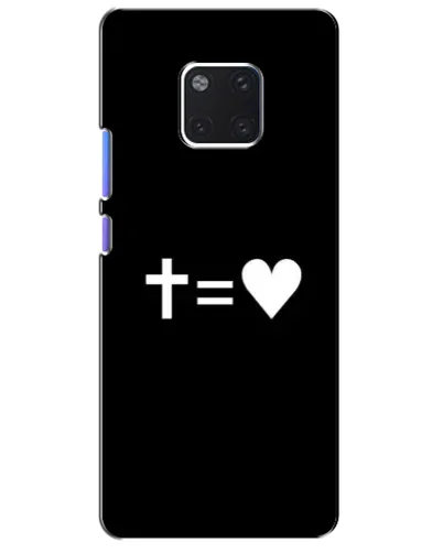 Чехол для Huawei Mate 20 Pro (LYA-L09, LYA-L29) с картинкой «Крест и Сердце» Чехол для Huawei Mate 20 Pro (LYA-L09, LYA-L29) с картинкой «Крест и Сердце»