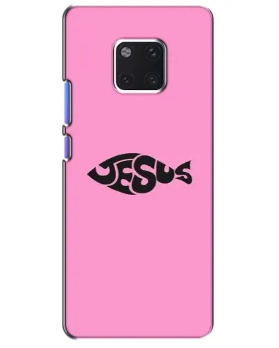 Чехол для Huawei Mate 20 Pro (LYA-L09, LYA-L29) с картинкой «Розовый символ Jesus» Чехол для Huawei Mate 20 Pro (LYA-L09, LYA-L29) с картинкой «Розовый символ Jesus»
