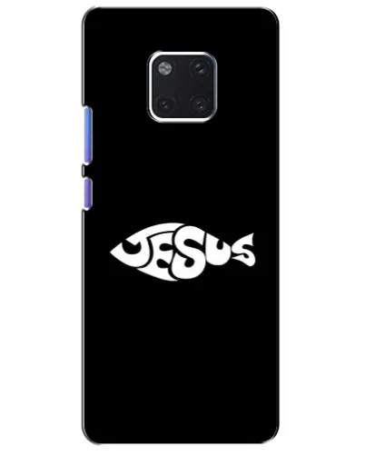 Чехол для Huawei Mate 20 Pro (LYA-L09, LYA-L29) с картинкой «Рыба Jesus» Чехол для Huawei Mate 20 Pro (LYA-L09, LYA-L29) с картинкой «Рыба Jesus»