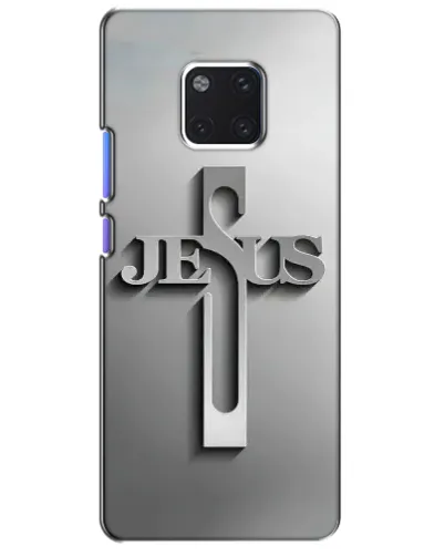 Чехол для Huawei Mate 20 Pro (LYA-L09, LYA-L29) с картинкой «Металлический крест Jesus» Чехол для Huawei Mate 20 Pro (LYA-L09, LYA-L29) с картинкой «Металлический крест Jesus»