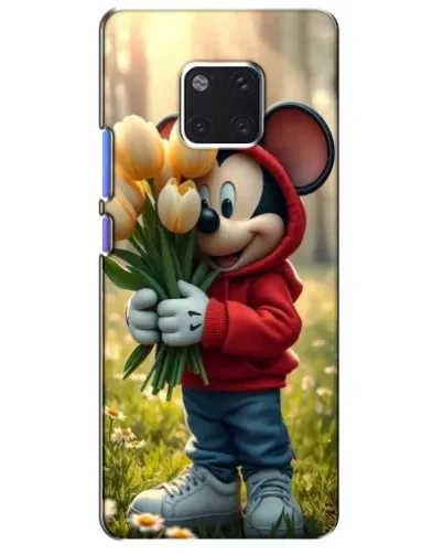 Чехол для Huawei Mate 20 Pro (LYA-L09, LYA-L29) с картинкой «Микки с тюльпанами» Чехол для Huawei Mate 20 Pro (LYA-L09, LYA-L29) с картинкой «Микки с тюльпанами»