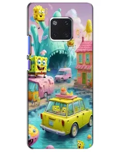 Чехол для Huawei Mate 20 Pro (LYA-L09, LYA-L29) с картинкой «Монстр-трак приключения»