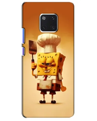 Чехол для Huawei Mate 20 Pro (LYA-L09, LYA-L29) с картинкой «Губка Боб повар»