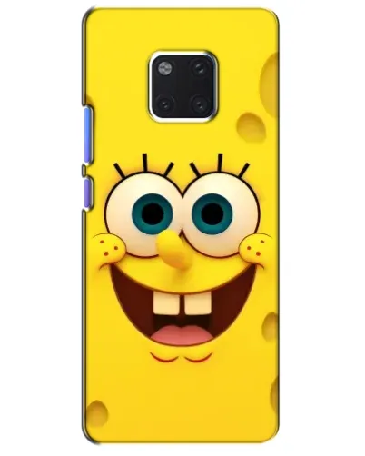 Чехол для Huawei Mate 20 Pro (LYA-L09, LYA-L29) с картинкой «Губка Боб улыбка»